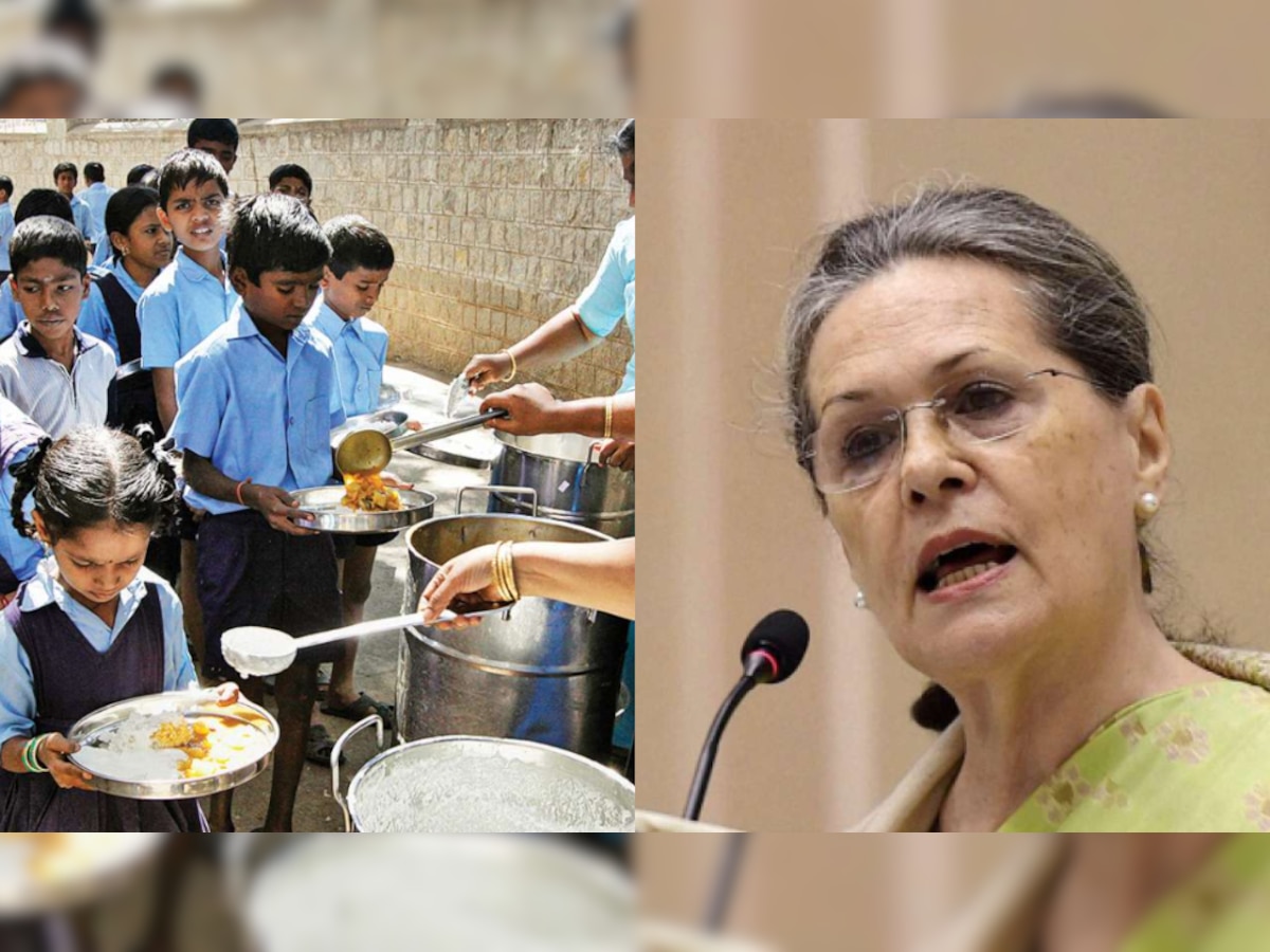 Sonia Gandhi urges government to resume midday meals in schools