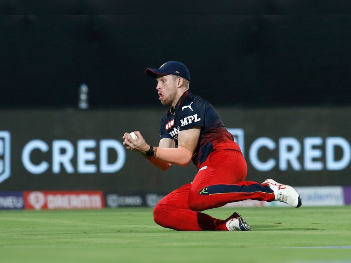 KKR vs RCB: David Willey takes a brilliant diving catch to dismiss Nitish Rana - WATCH video