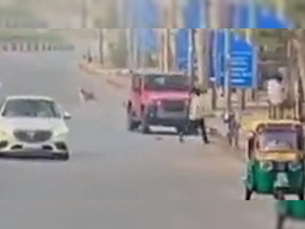 Video shows horrific accident in Central Delhi, SUV runs over pedestrian