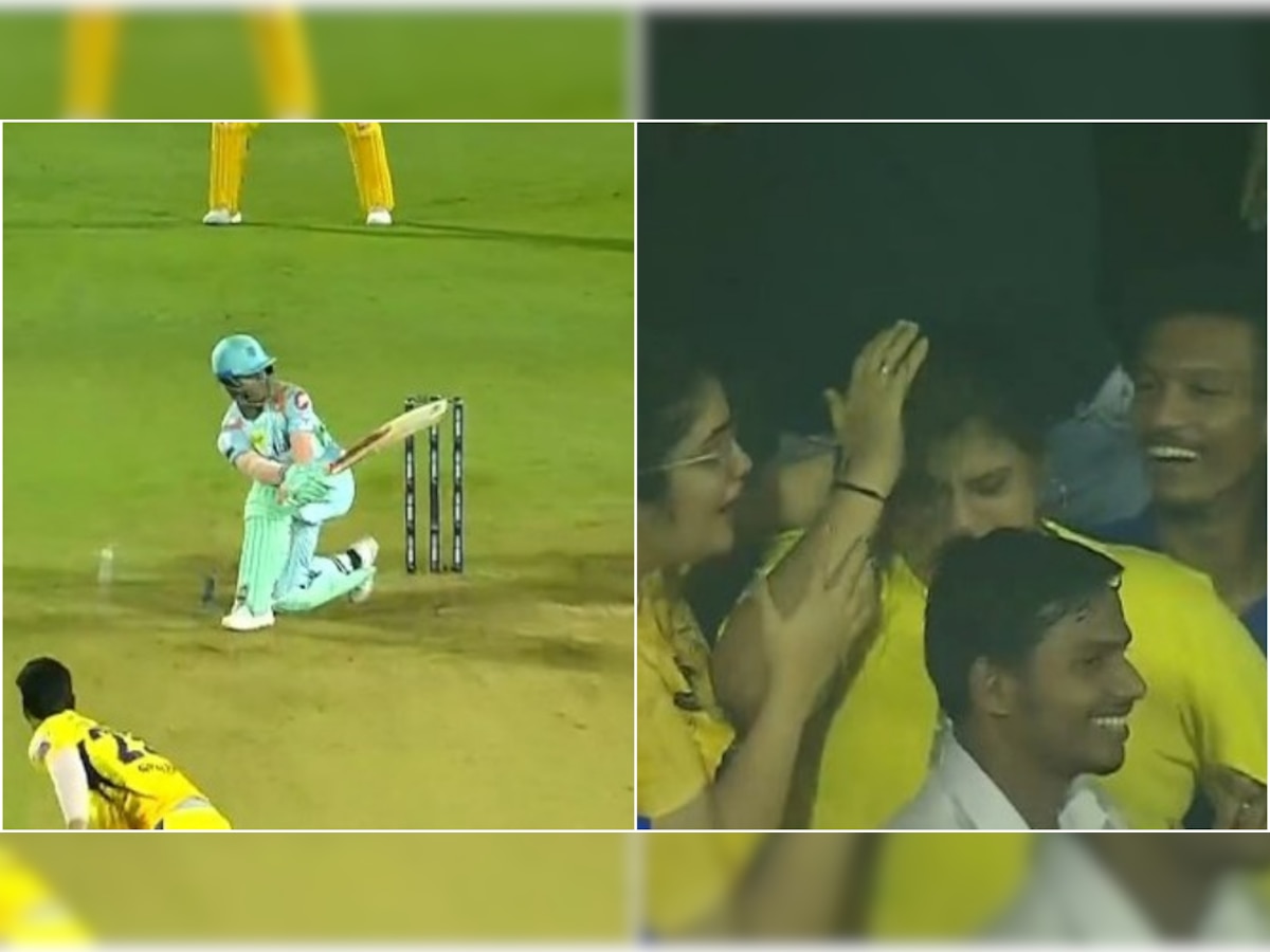 IPL 2022: Ayush Badoni's six hits female fan during LSG vs CSK match, watch viral video