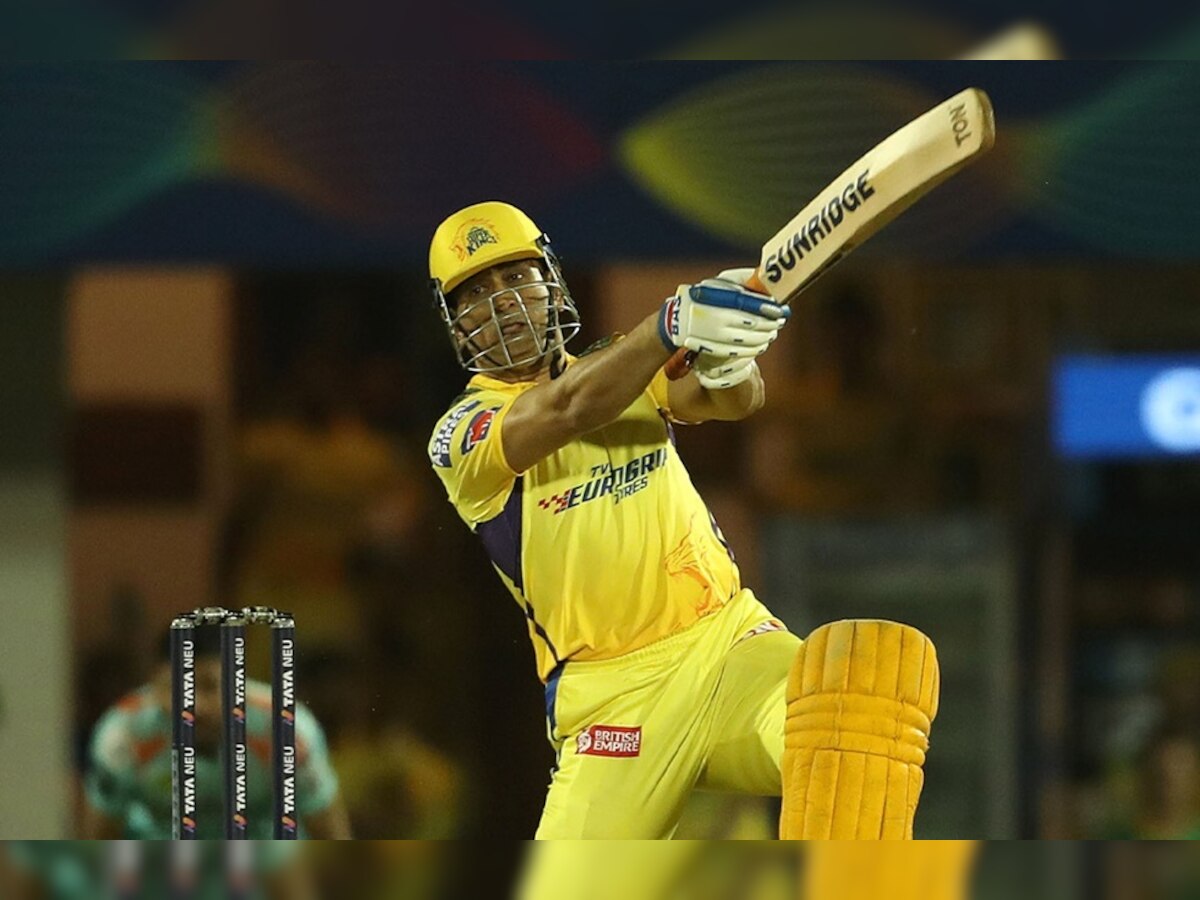 WATCH: MS Dhoni hits HUGE six on first ball of innings during LSG vs CSK match, video goes viral