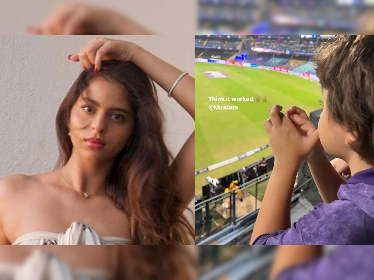 Abram Khan prays for KKR win, photo shared by Suhana Khan goes viral