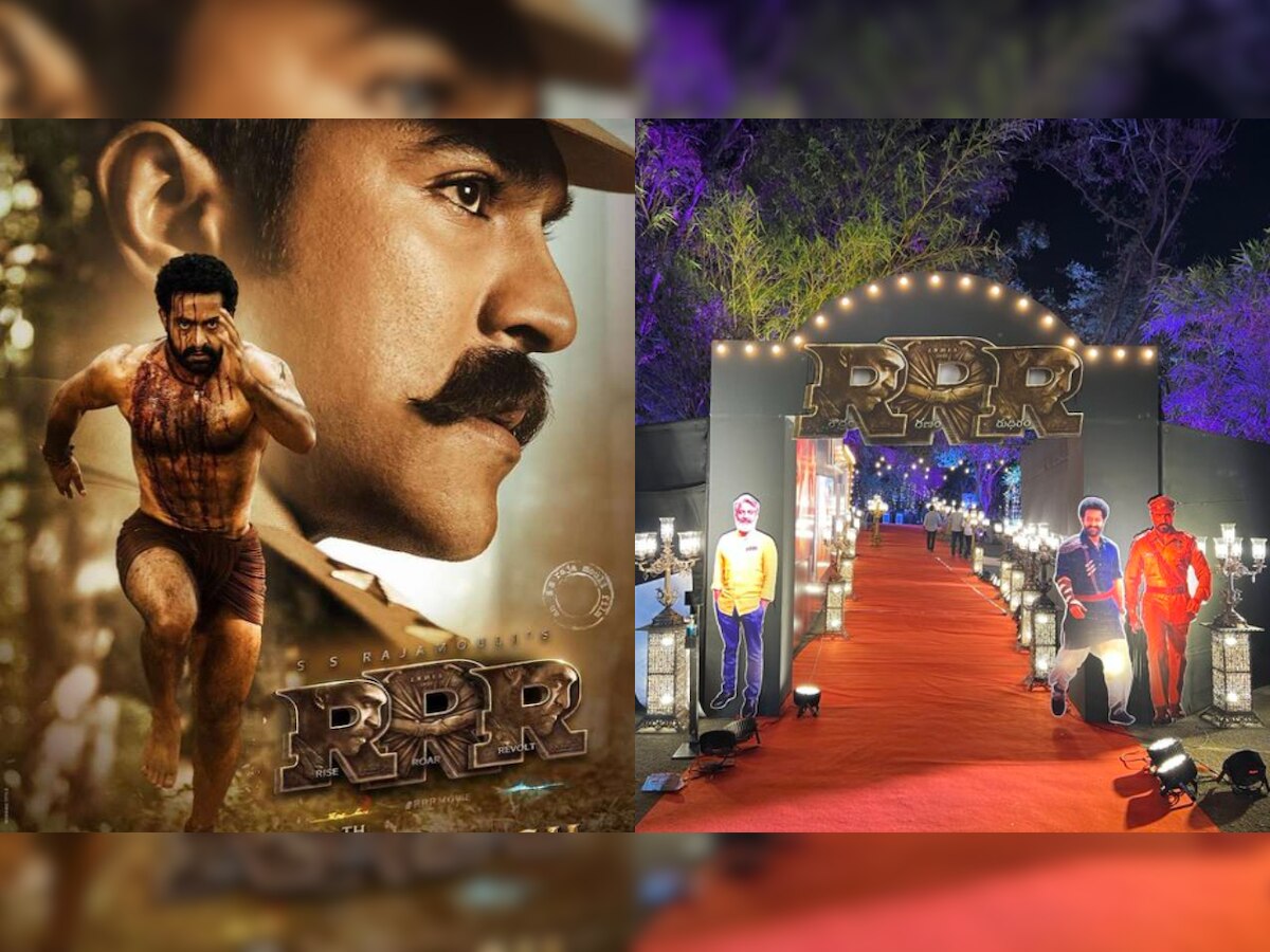 RRR: Ram Charan, Jr NTR, SS Rajamouli attend film's success party, see viral videos