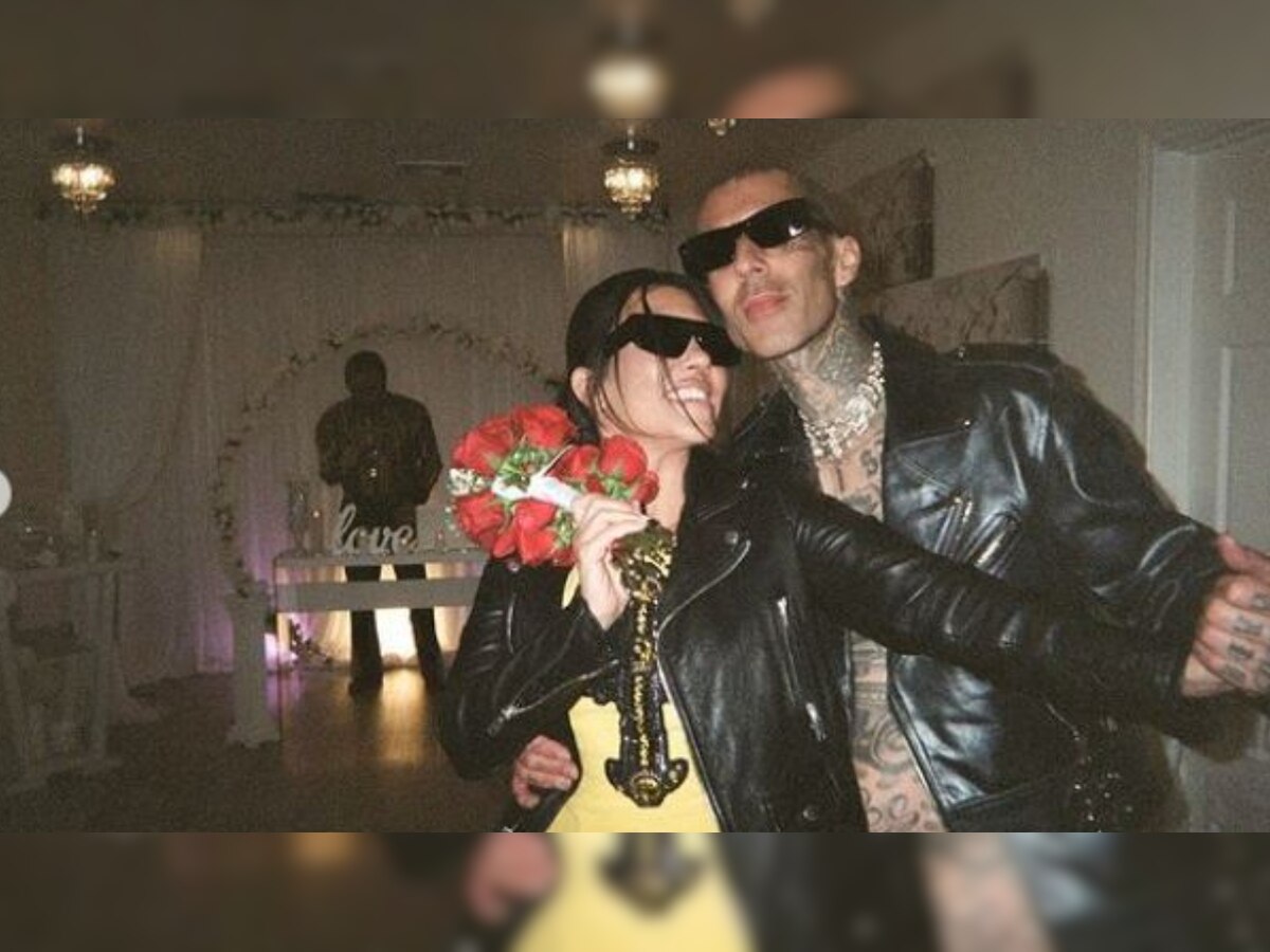 Kourtney Kardashian shares her wedding photos with Travis Barker