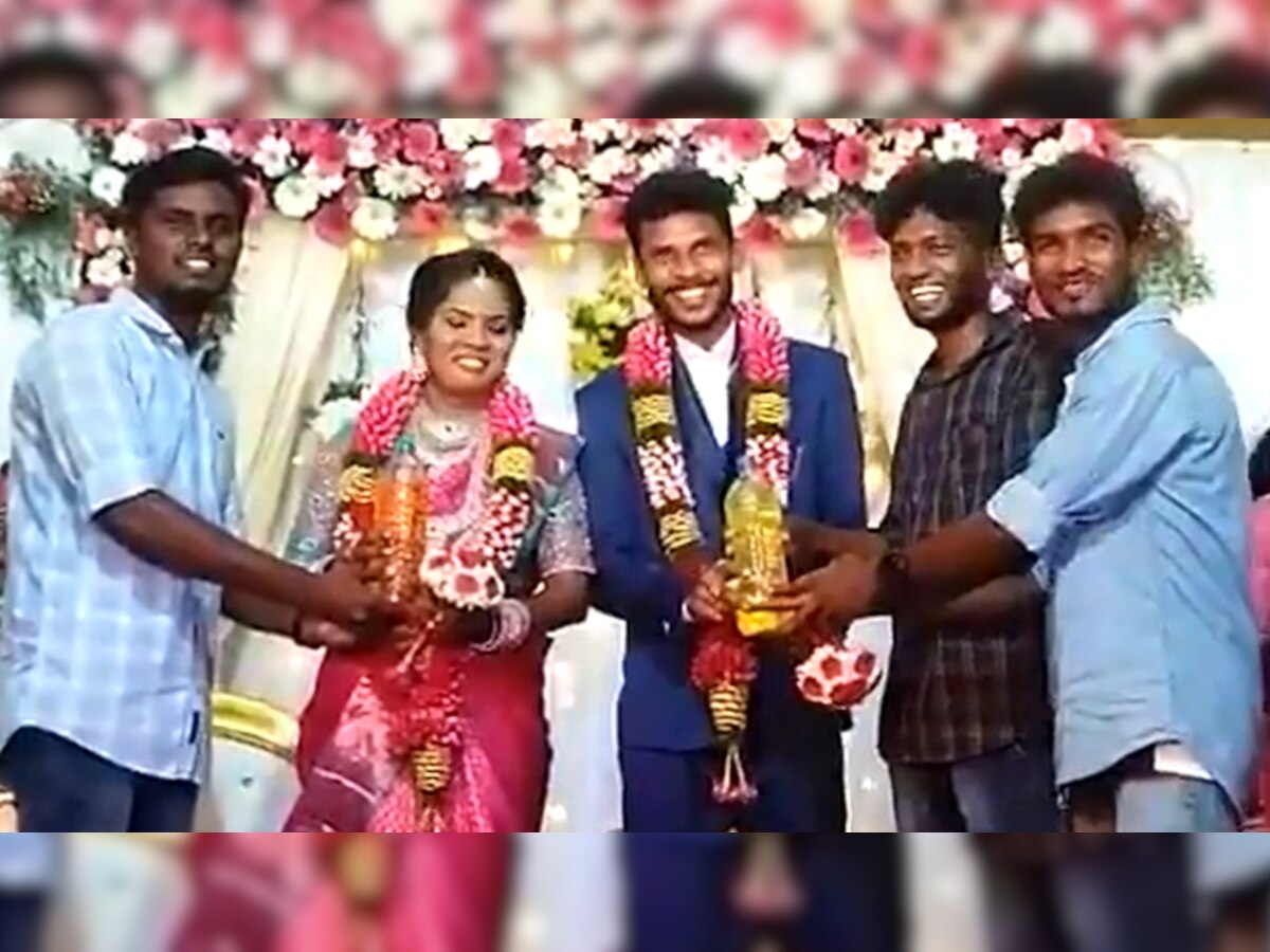 Amid fuel price hike, Tamil Nadu couple gets petrol and diesel as wedding present 