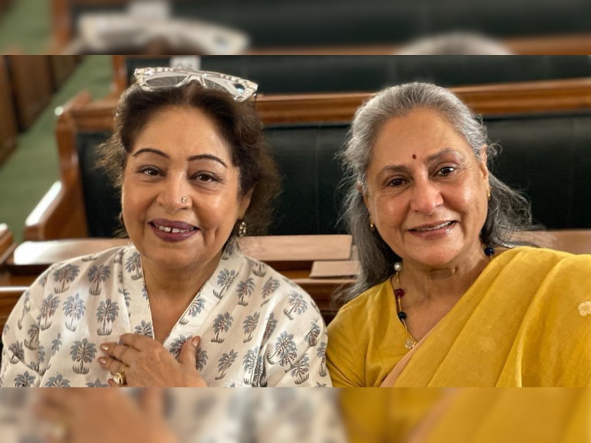 Kirron Kher shares happy picture with Jaya Bachchan from Parliament