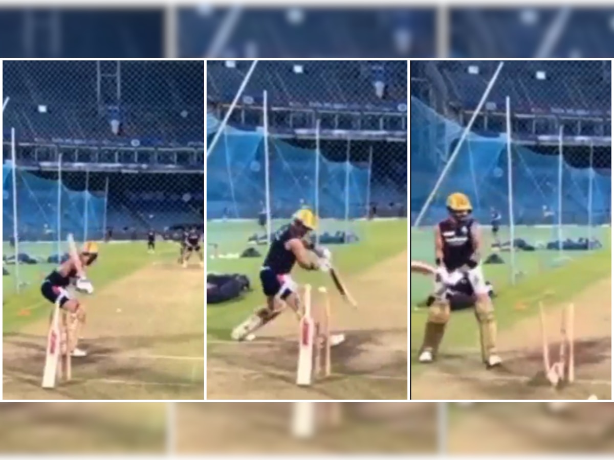 Watch: Virat Kohli fumes in anger, almost breaks stumps after getting bowled in nets