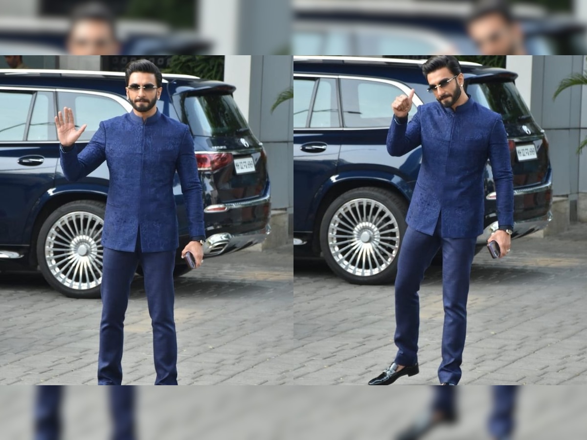 Ranveer Singh gets trolled for donning blue suit, netizens say