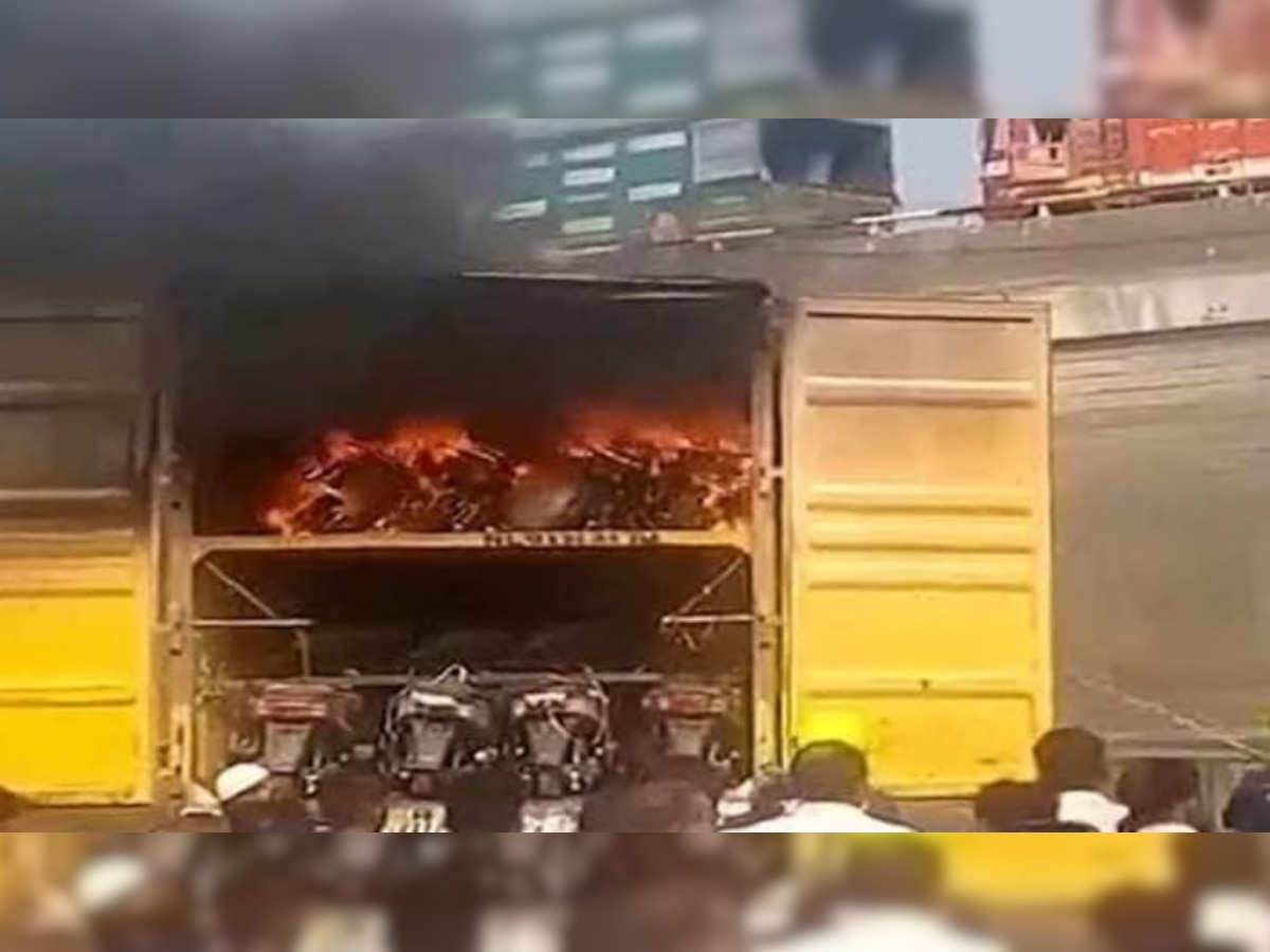 Electric vehicles catch fire again, 20 e-scooters burst into flames in Nashik 