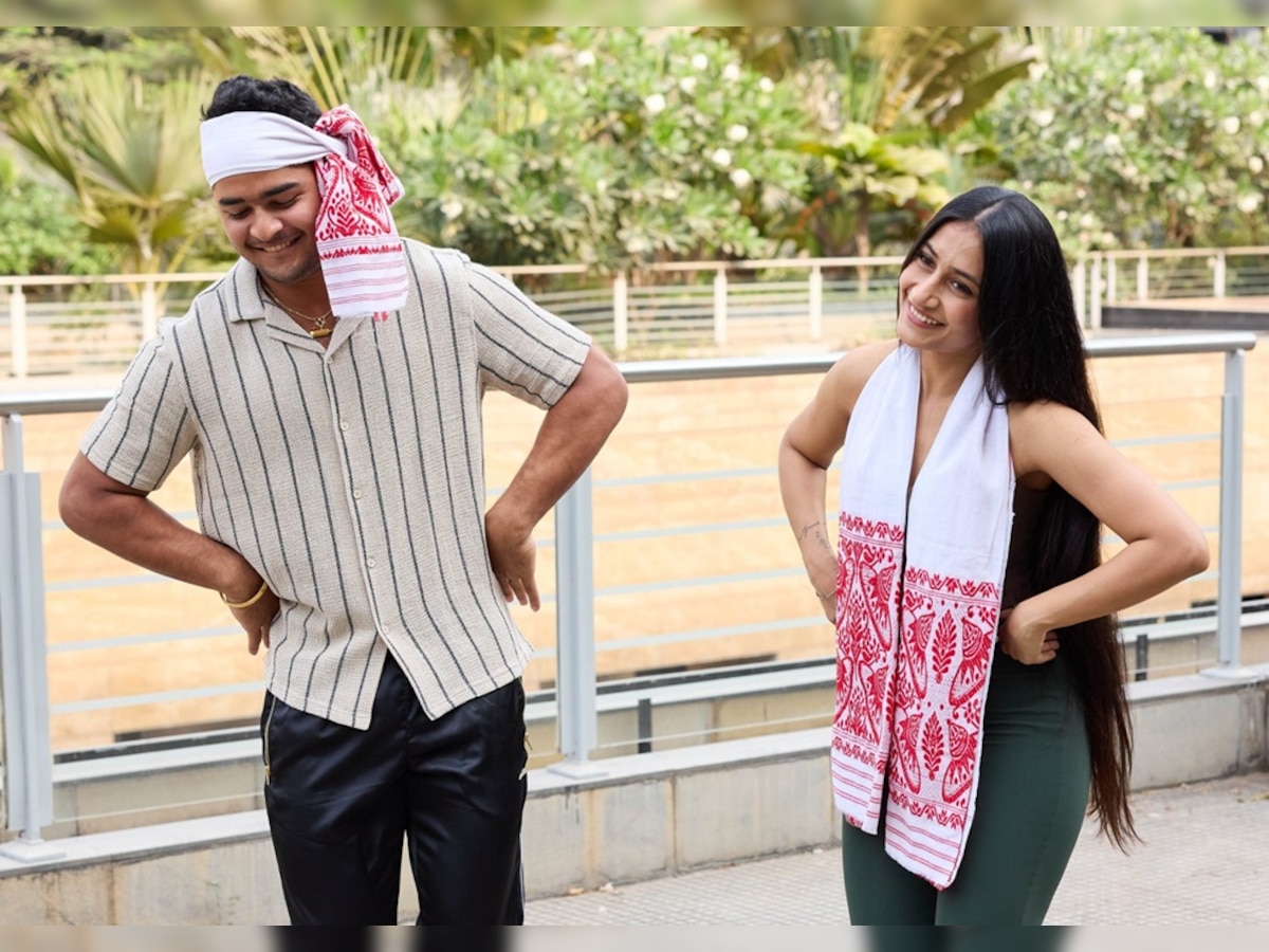 WATCH: Riyan Parag teaches Yuzvendra Chahal's wife Dhanashree some Bihu dance moves ahead of RR vs GT