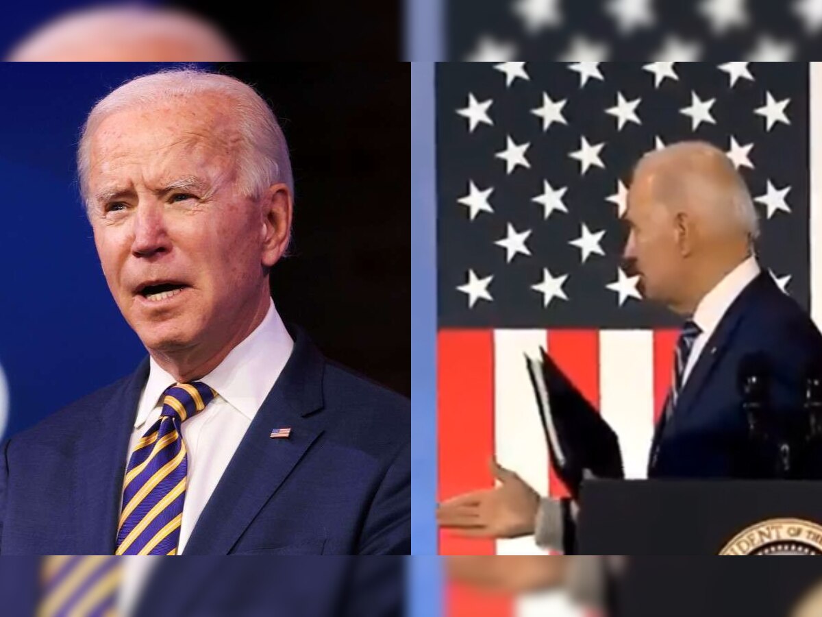 Joe Biden's awkward handshake in 'thin air' goes viral; Twitter