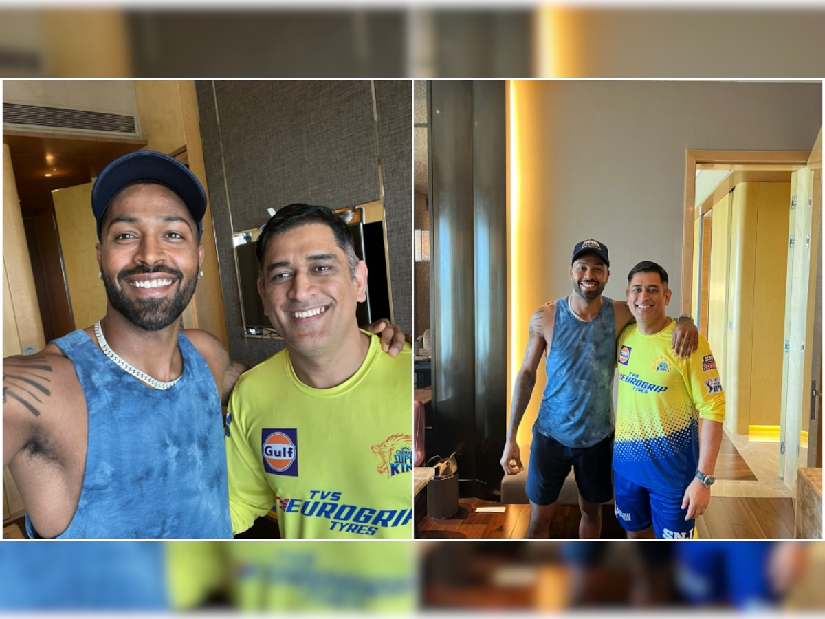 CSK vs GT: Hardik Pandya catches up with his 'main man' MS Dhoni, pics go viral 