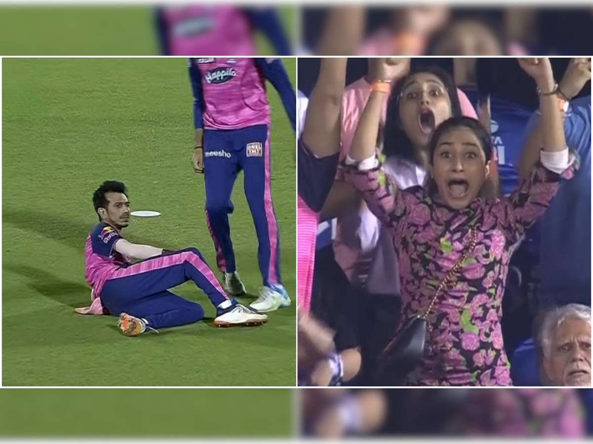 Watch: Yuzvendra Chahal's wife Dhanashree pulls his leg, says 'Itna khush ki hattrick le liya?'