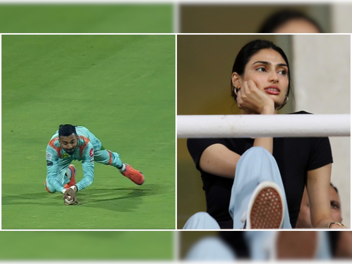 LSG vs RCB: With Athiya Shetty in attendance, KL Rahul takes brilliant diving catch