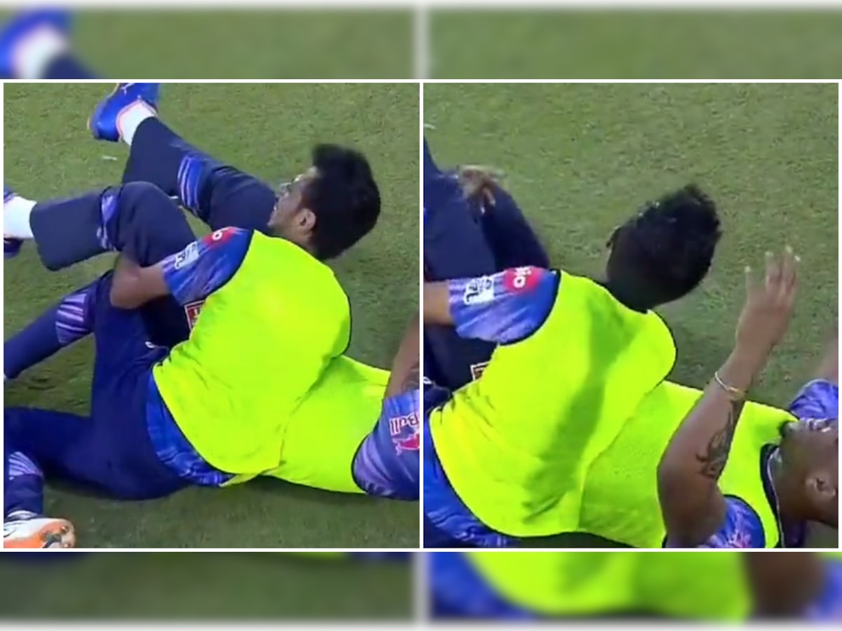 IPL 2022: Yuzvendra Chahal-Shimron Hetmyer face off in wrestling competition, video viral