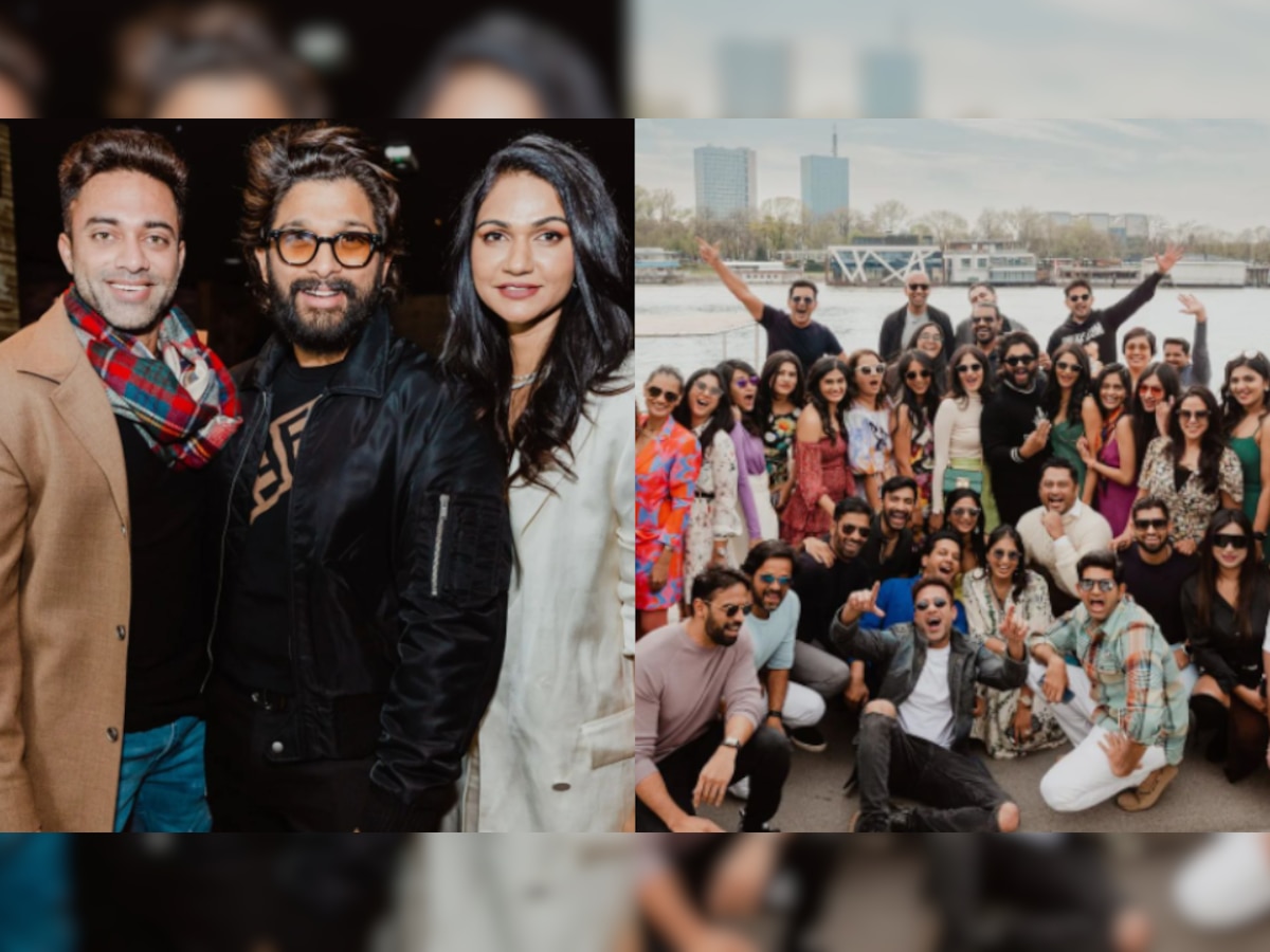 Unseen photos from Pushpa star Allu Arjun’s birthday bash in Europe go VIRAL