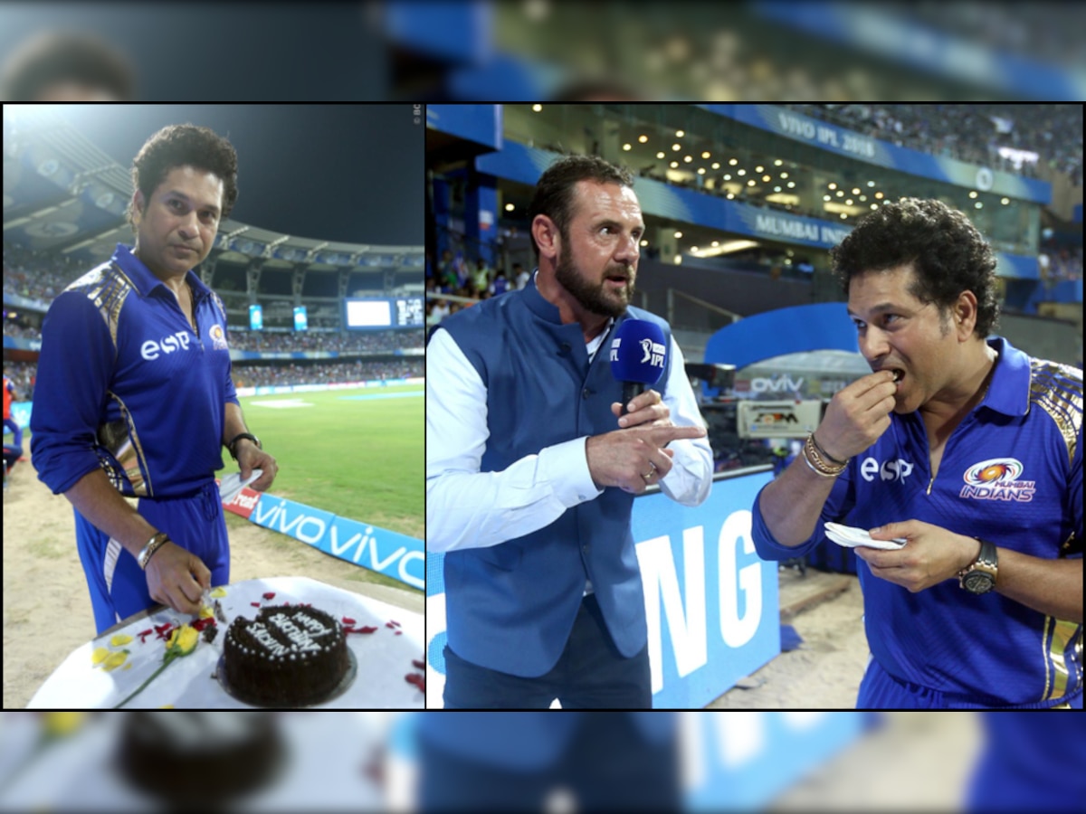 When Wankhede Stadium sang Happy Birthday for Sachin Tendulkar during IPL 2018