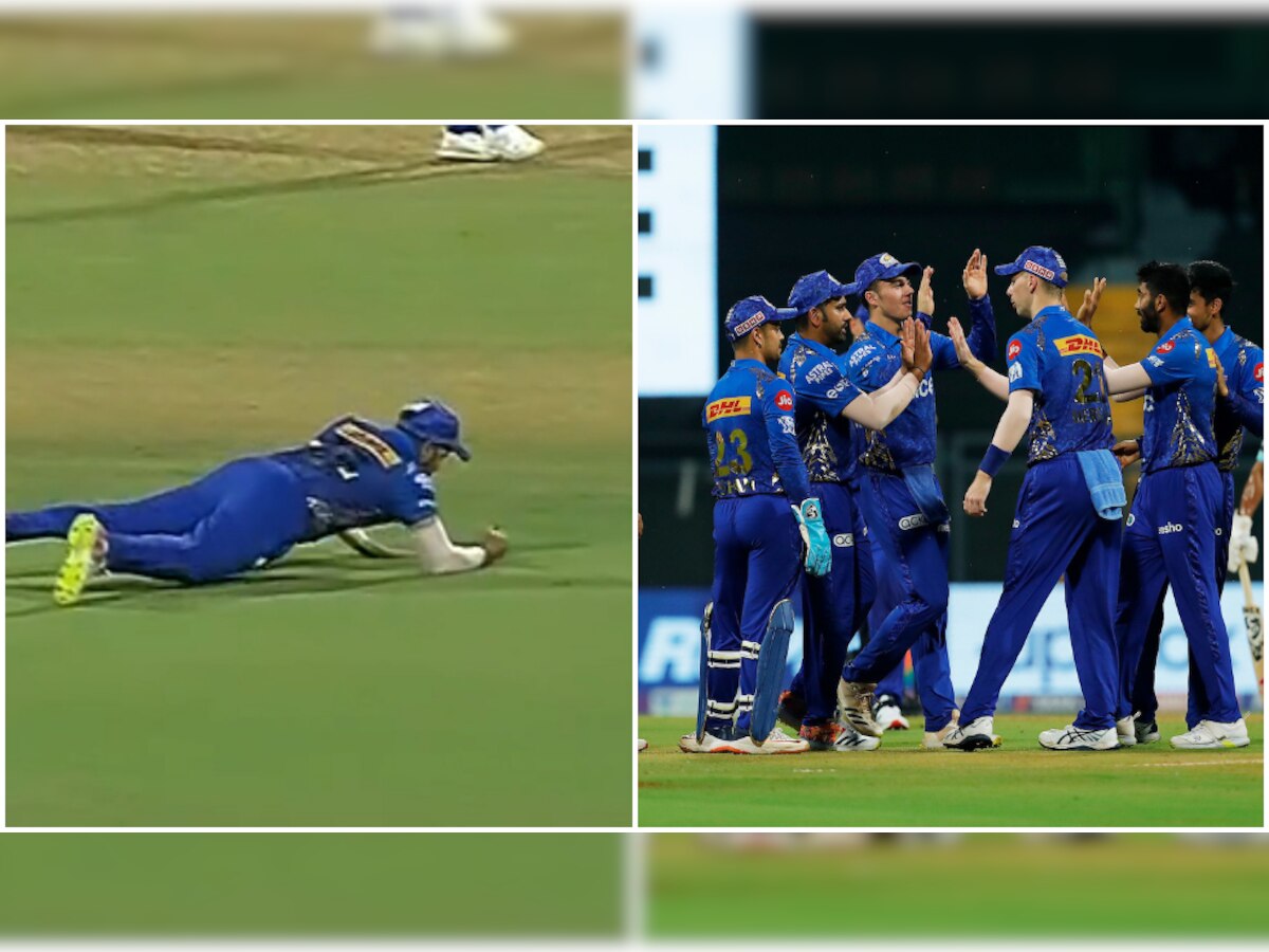 LSG vs MI: Rohit Sharma shows lightning quick reflexes to take Quinton de Kock's catch