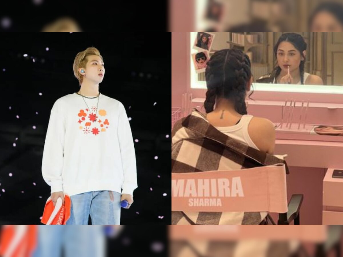 BTS leader Kim Namjoom aka RM shares Mahira Sharma's photo, Indian ARMY reacts