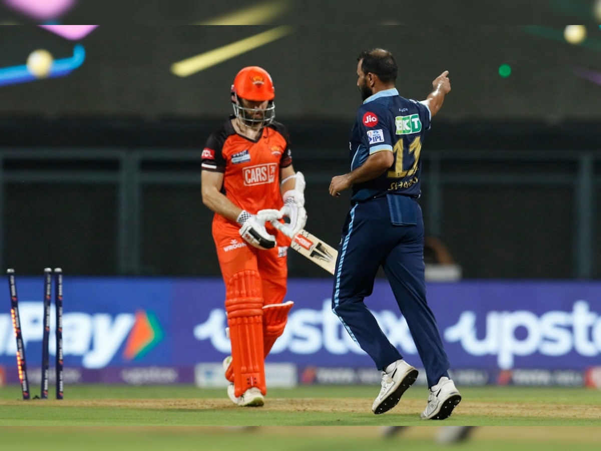 SRH vs GT: Mohammed Shami bamboozles Kane Williamson with a peach of a delivery