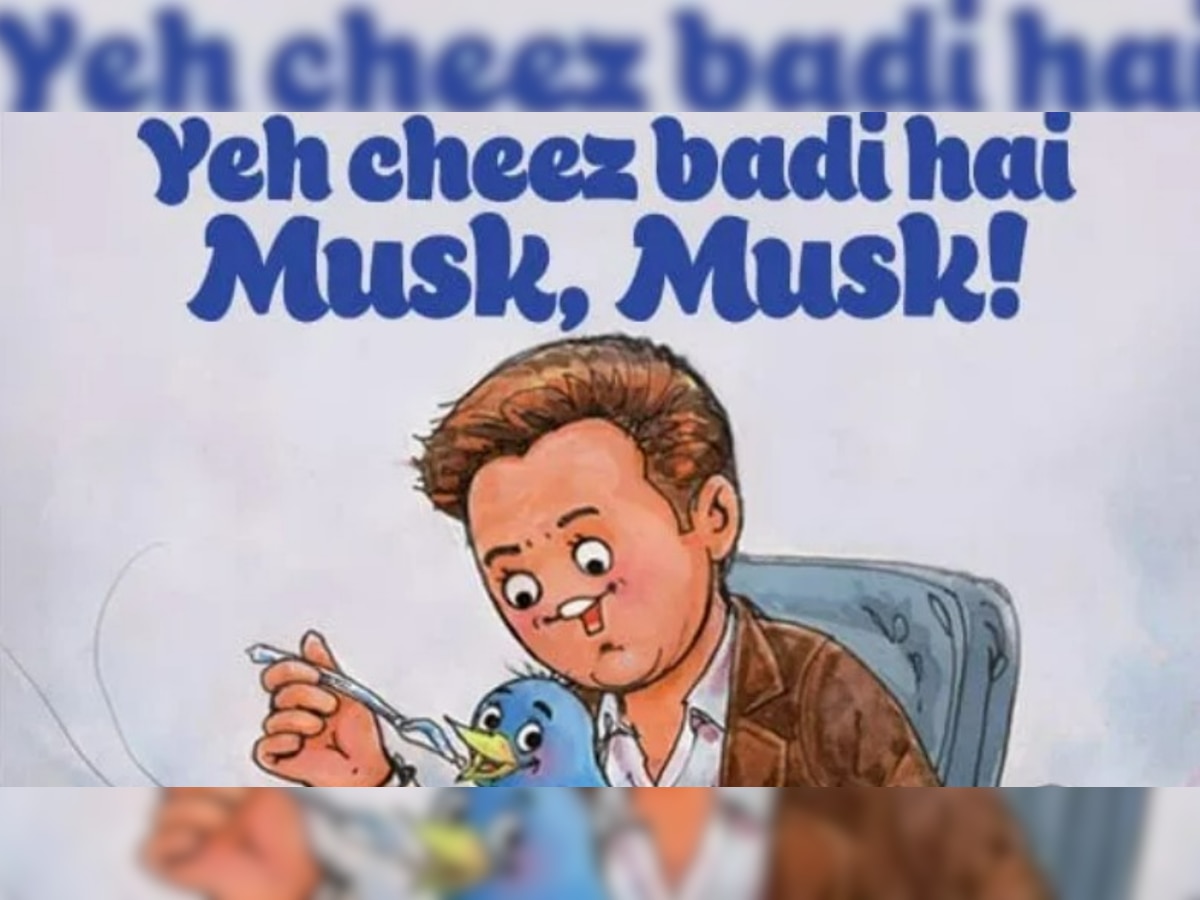 ‘Ye cheez badi hai Musk, Musk!’, says Amul’s witty doodle on Elon Musk’s Twitter takeover