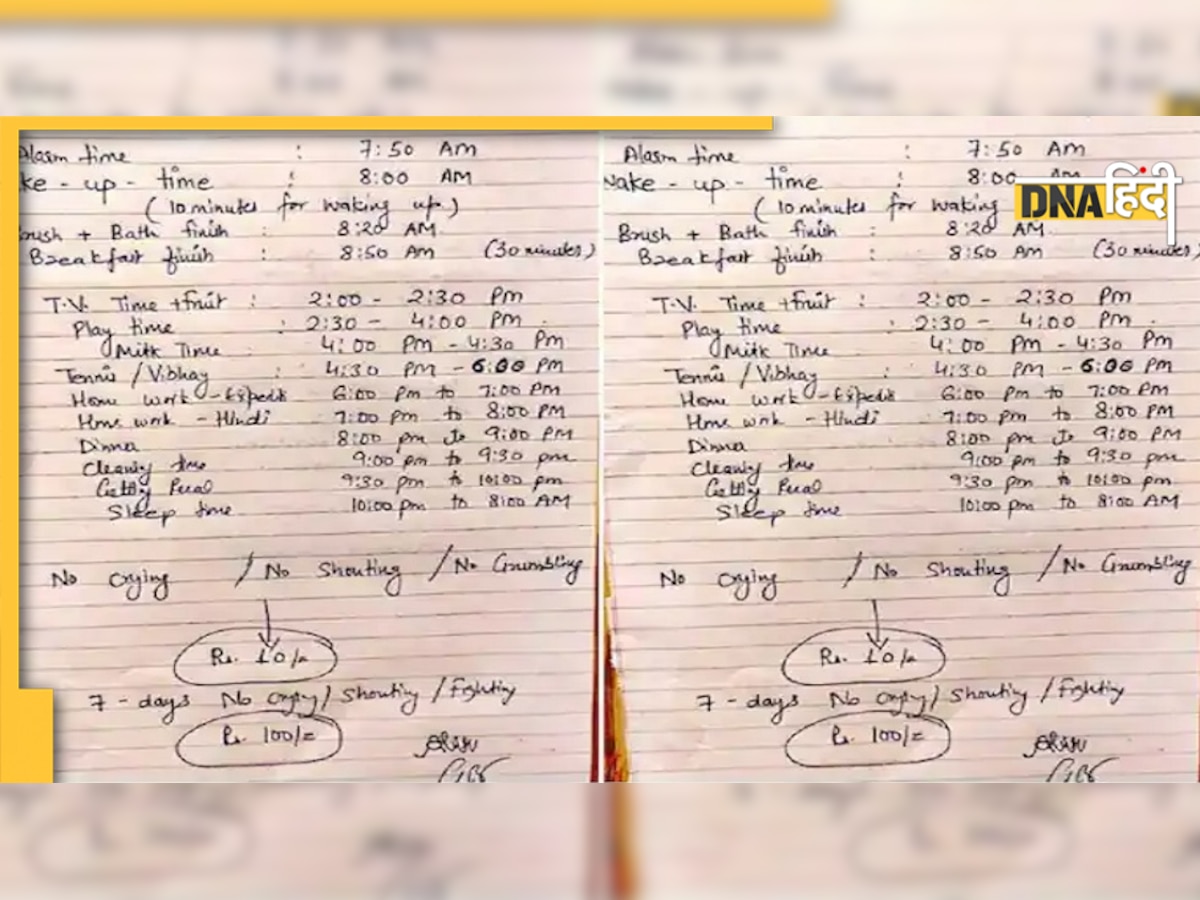 पिता ने 6 साल के बेटे के साथ साइन किया एग्रीमेंट, बिना रोए अगर किए ये सभी काम तो मिलेंगे 100 रुपये