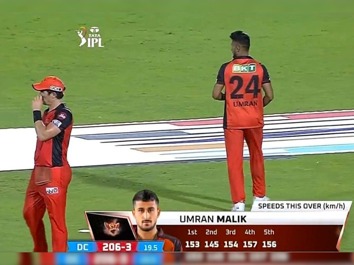 DC vs SRH: Umran Malik clocks 157 kmph, breaks own record to bowl fastest ball of IPL 2022