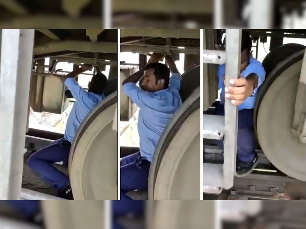 Watch: Locomotive pilot risks his life to restart express train