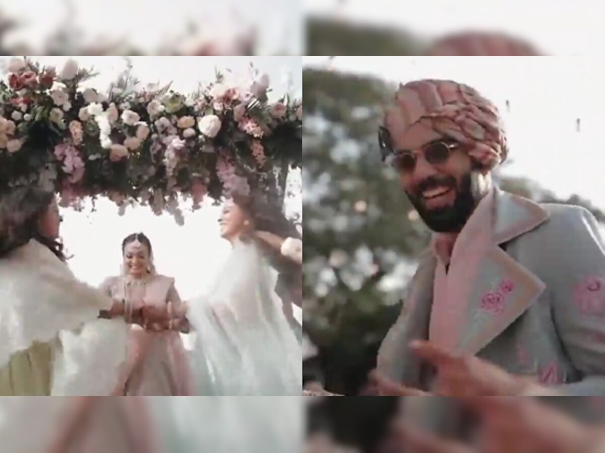 Watch: Bride enters wedding venue dancing to popular Bollywood songs, groom's reaction wins hearts