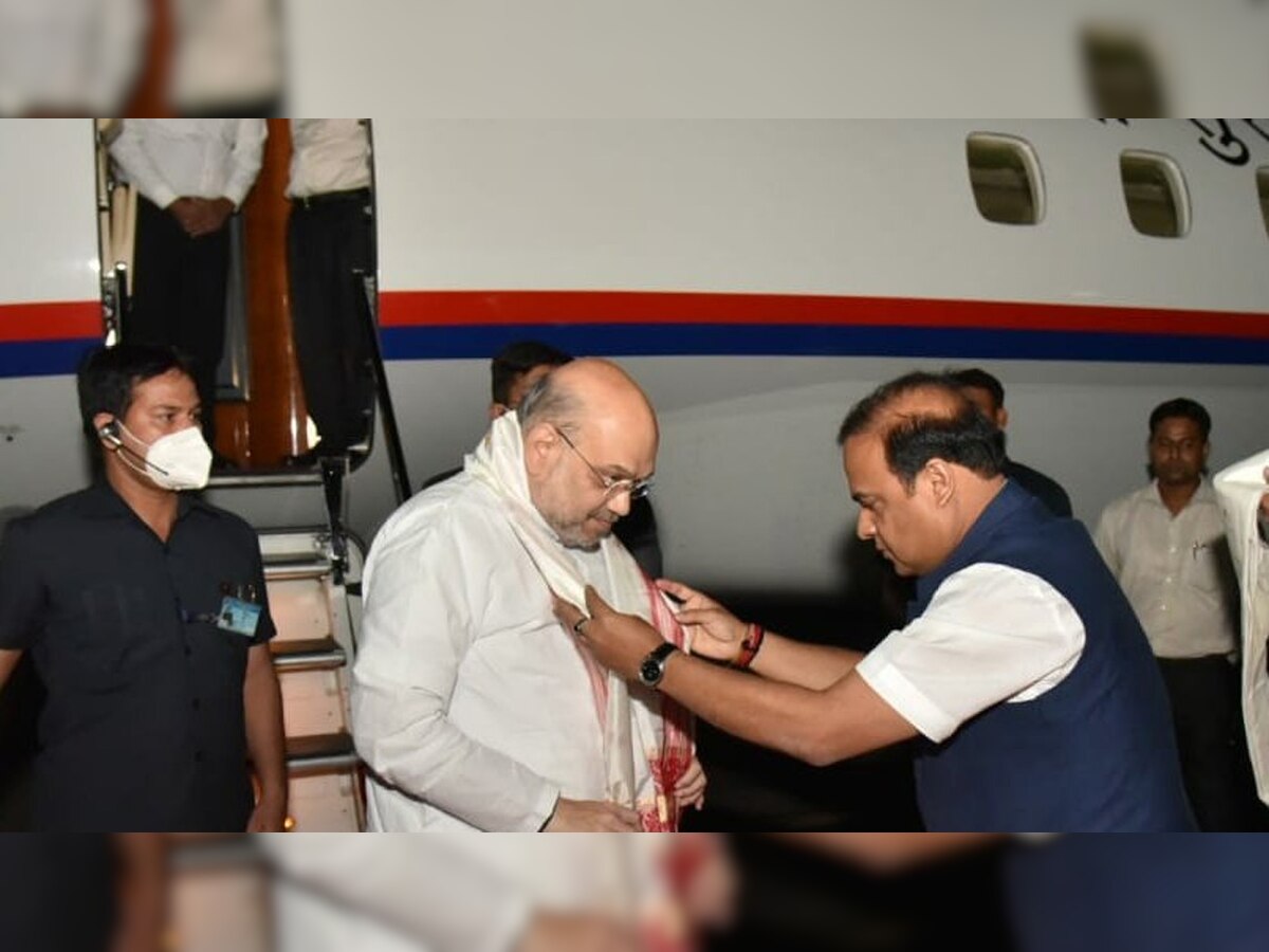 Union Home Minister Amit Shah arrives in Assam on three-day tour to launch several projects