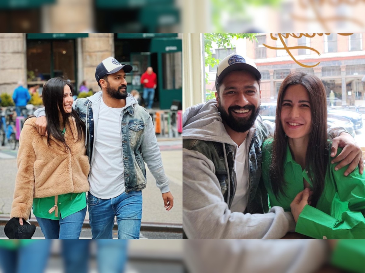 Vicky Kaushal-Katrina Kaif smile wide as they holiday in New York, photos go viral