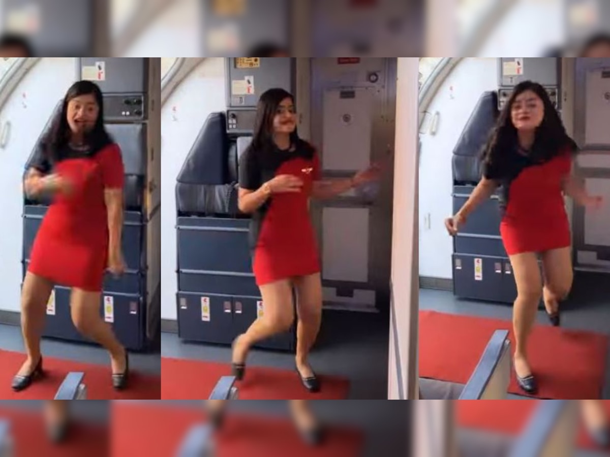 Viral video! SpiceJet air hostess wins hearts yet again, grooves to 'Aap Ke Aa Jane Se'