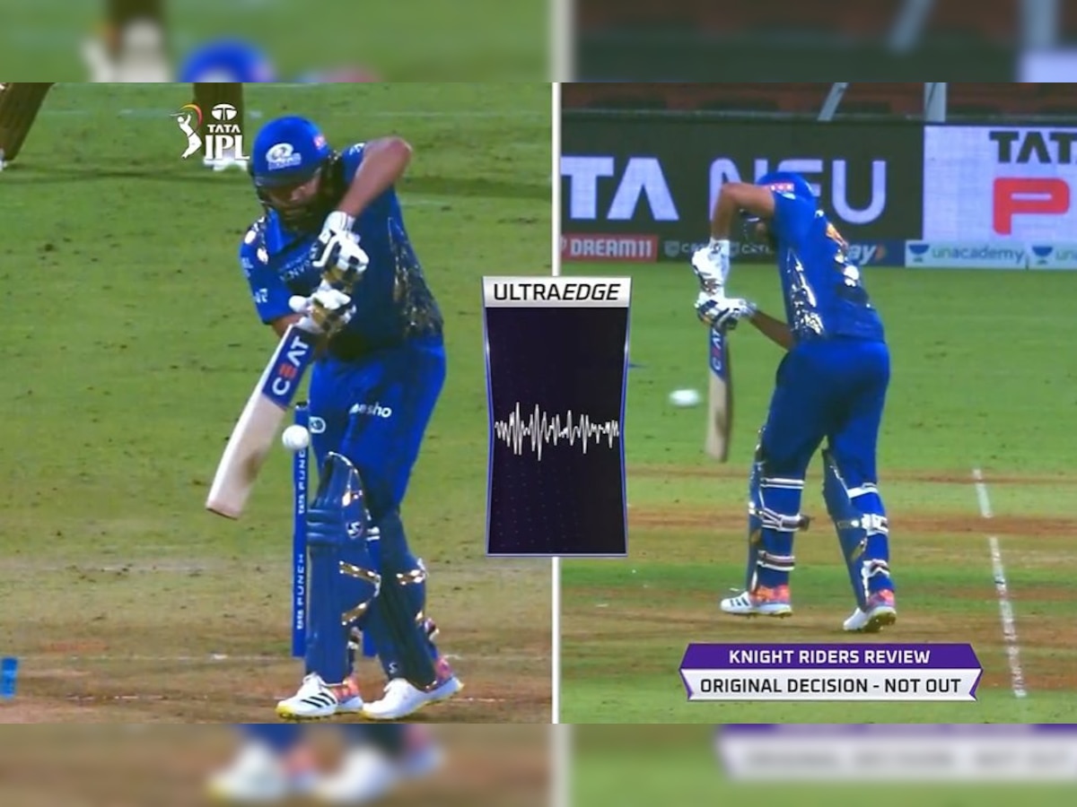 IPL 2022: Fans furious with Rohit Sharma's wicket, ultraedge shows spike before ball passes the bat