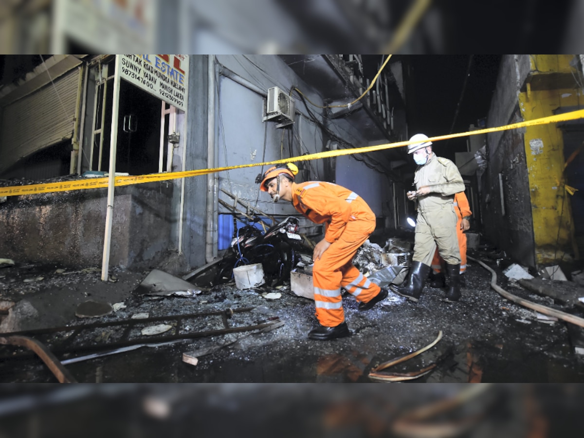 Mundka fire tragedy: 27 killed in commercial building blaze in Delhi, building owner absconding