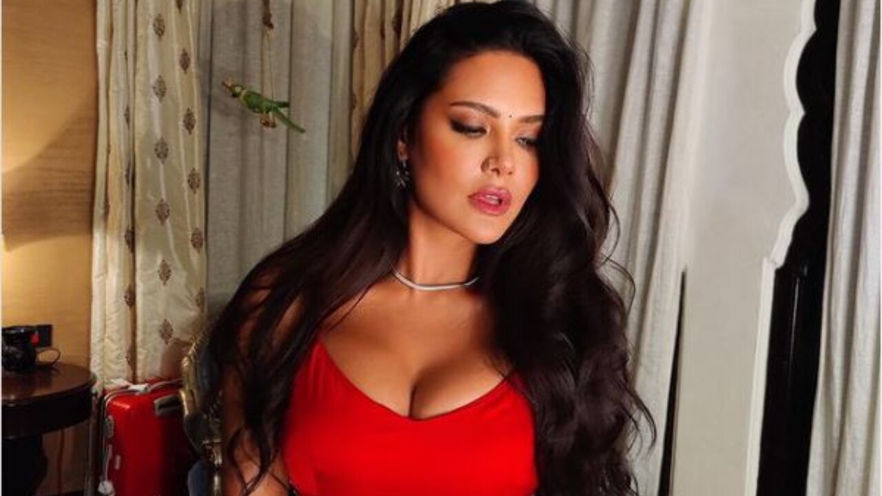 Esha Gupta in Rs 56k ruffled saree weaves six yards of magic. See Instagram  post - India Today