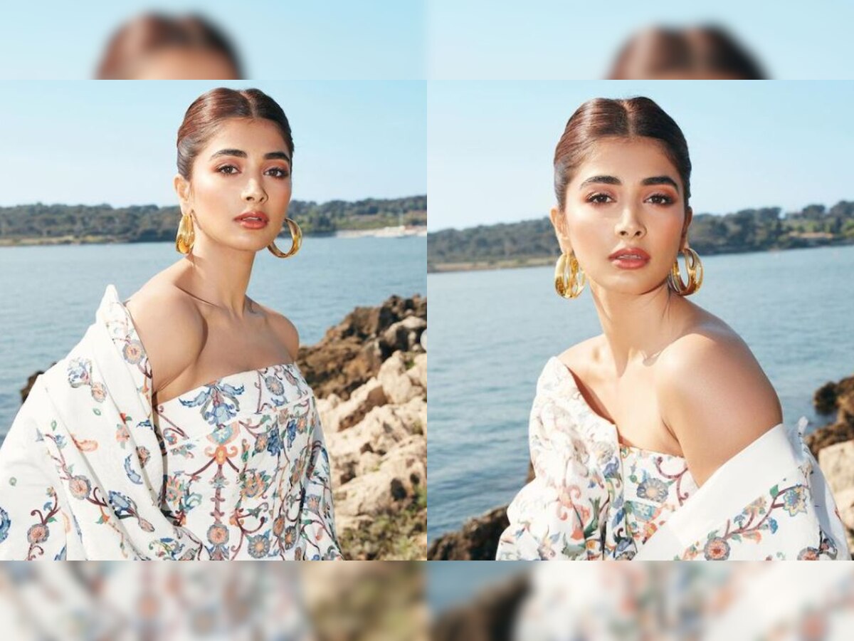 Cannes 2022: Pooja Hegde is epitome of beauty in long white floral cape