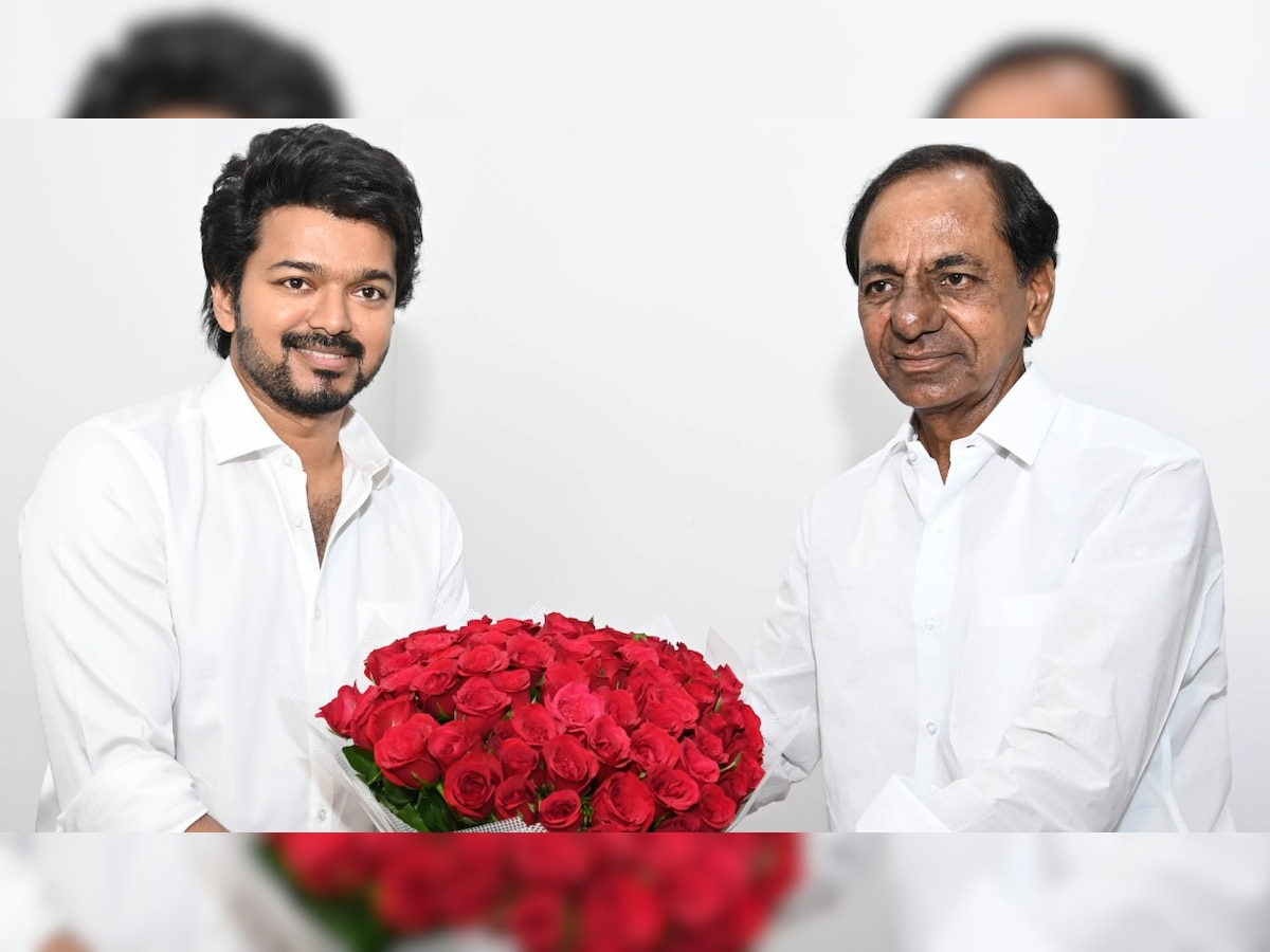 Beast actor Thalapathy Vijay meets Telangana CM KCR, fans speculate actor's foray into politics