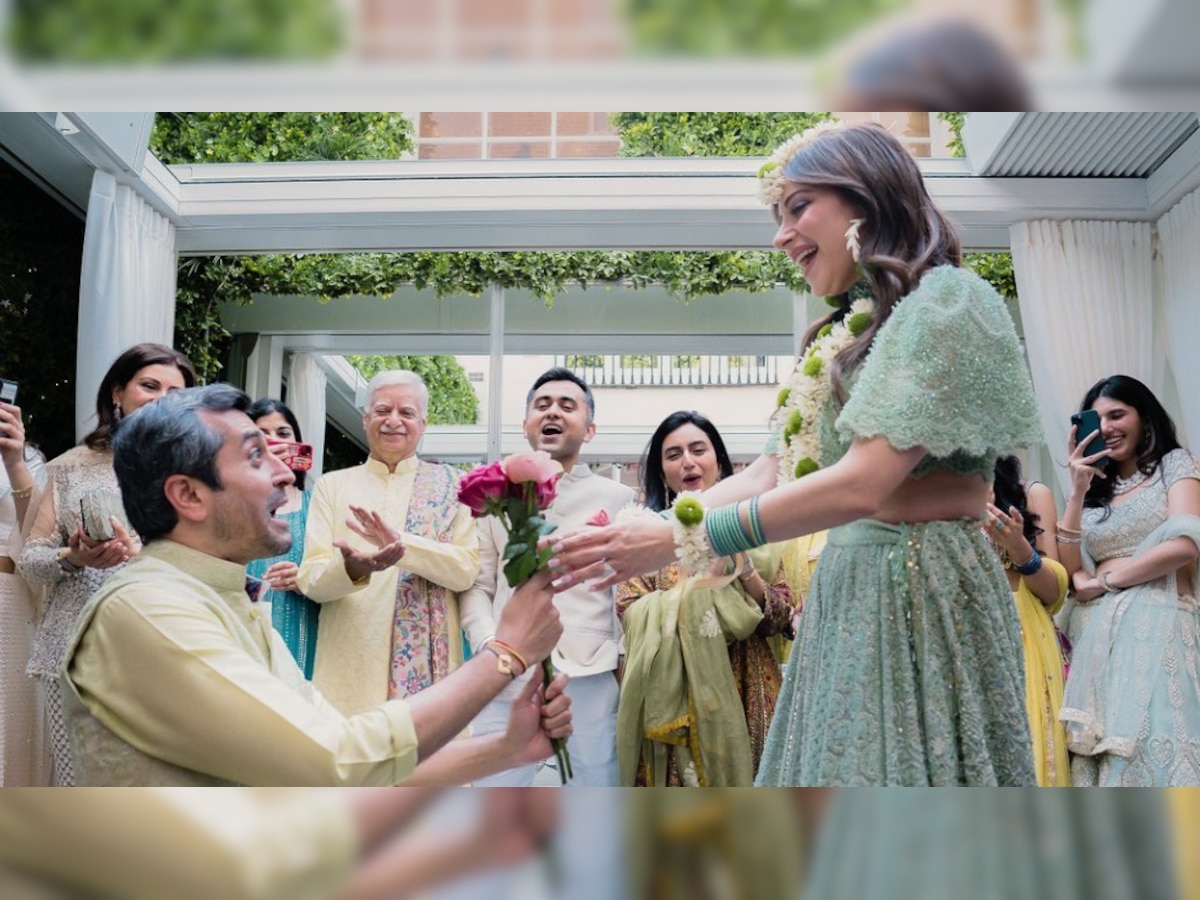 Kanika Kapoor kisses husband-to-be Gautam Hathiramani, shares dreamy photos from her mehendi ceremony