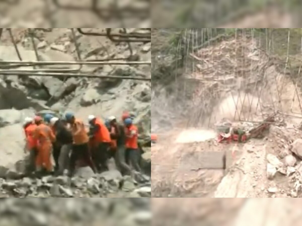 Jammu and Kashmir tunnel collapse: One dead, nine trapped in Ramban's under-construction tunnel, watch video