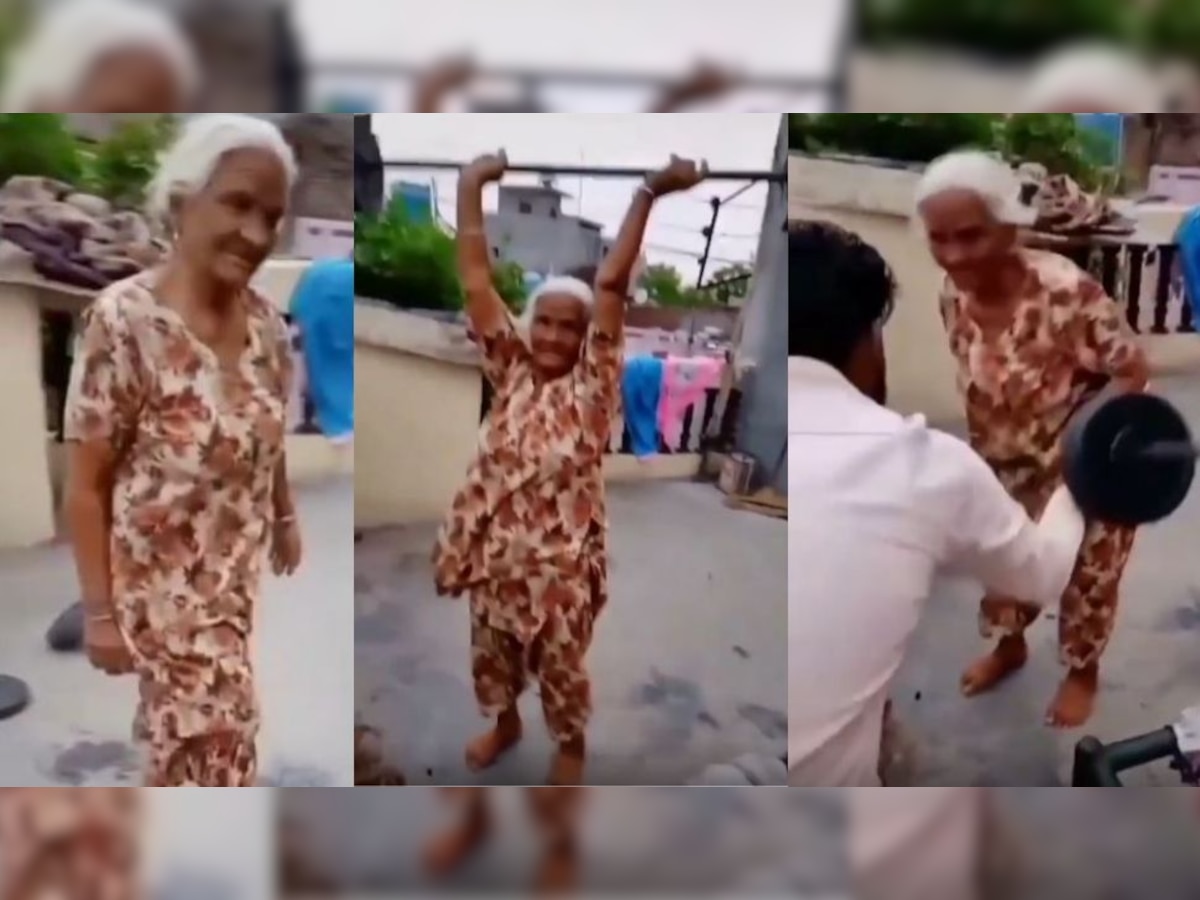 Watch: 80-year-old dadi performs deadlifts with ease, grandson can't believe