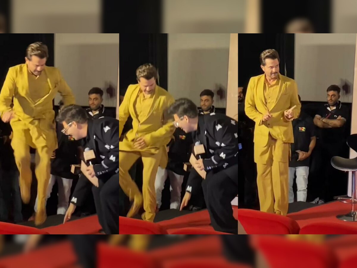 Anil Kapoor's hilarious reaction after Karan Johar touches his feet at Jug Jugg Jeeyo trailer launch wins internet