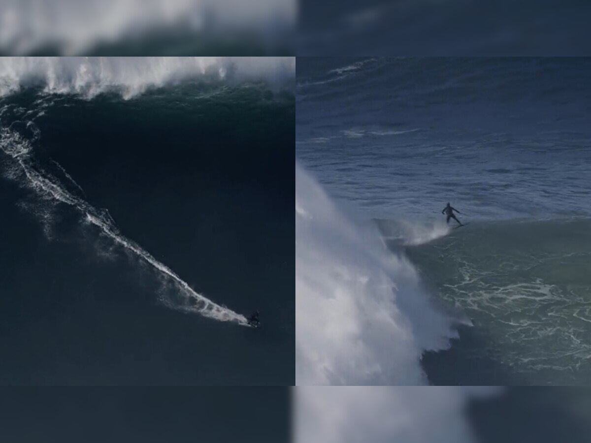 WATCH: German man sets Guinness World Record for biggest wave surfed ever 