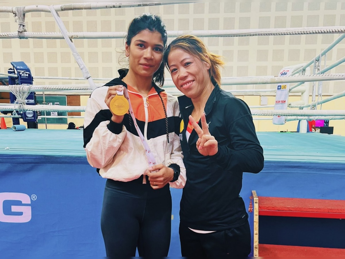 Nikhat Zareen poses with Mary Kom, shares heartfelt message for her 'idol', see viral pic