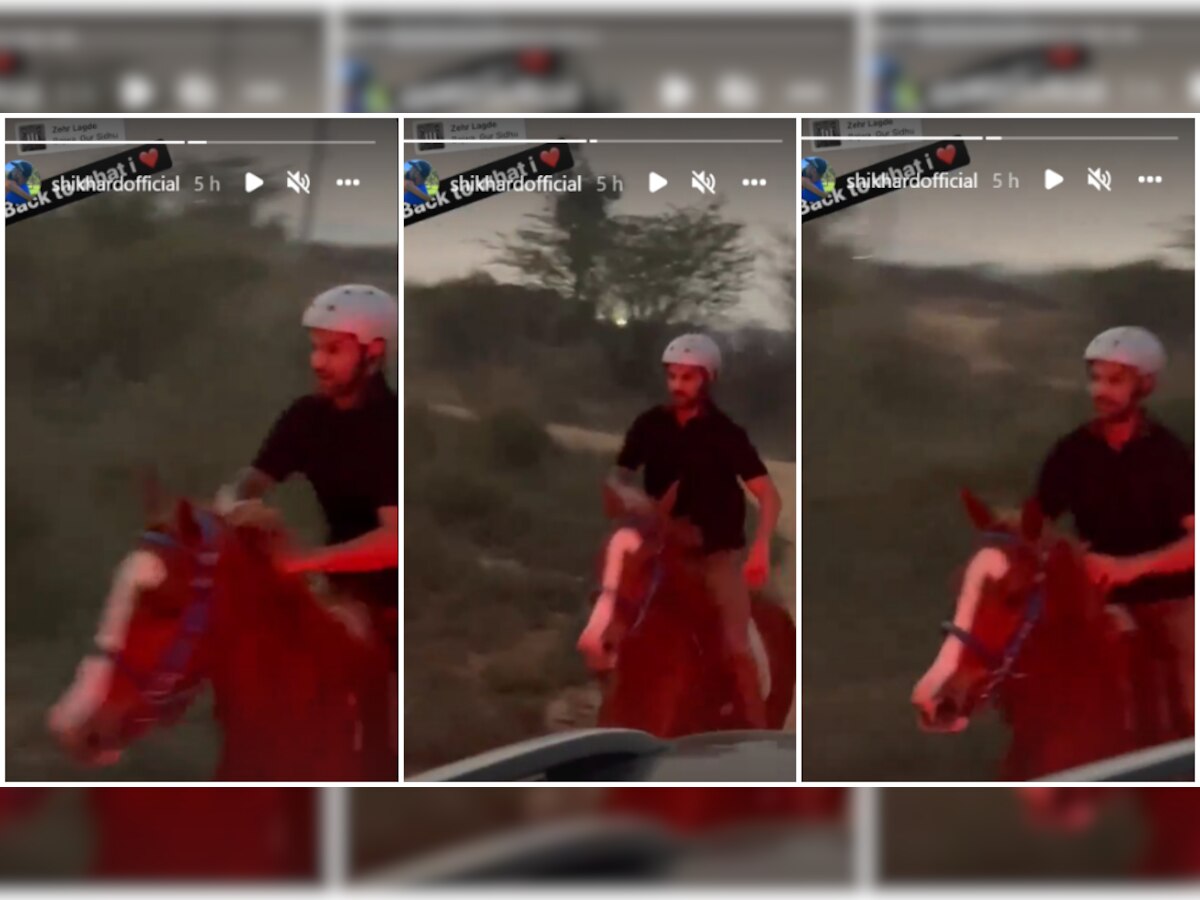 After IPL 2022, Shikhar Dhawan does horse-riding, says 'back to what I love', watch video 