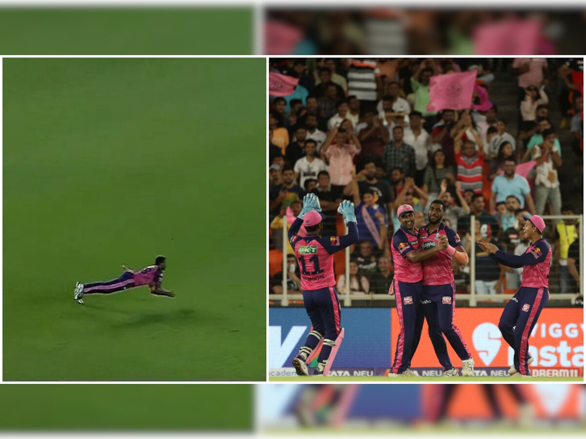 IPL 2022: Obed McCoy dismisses Glenn Maxwell after taking brilliant diving catch, watch video