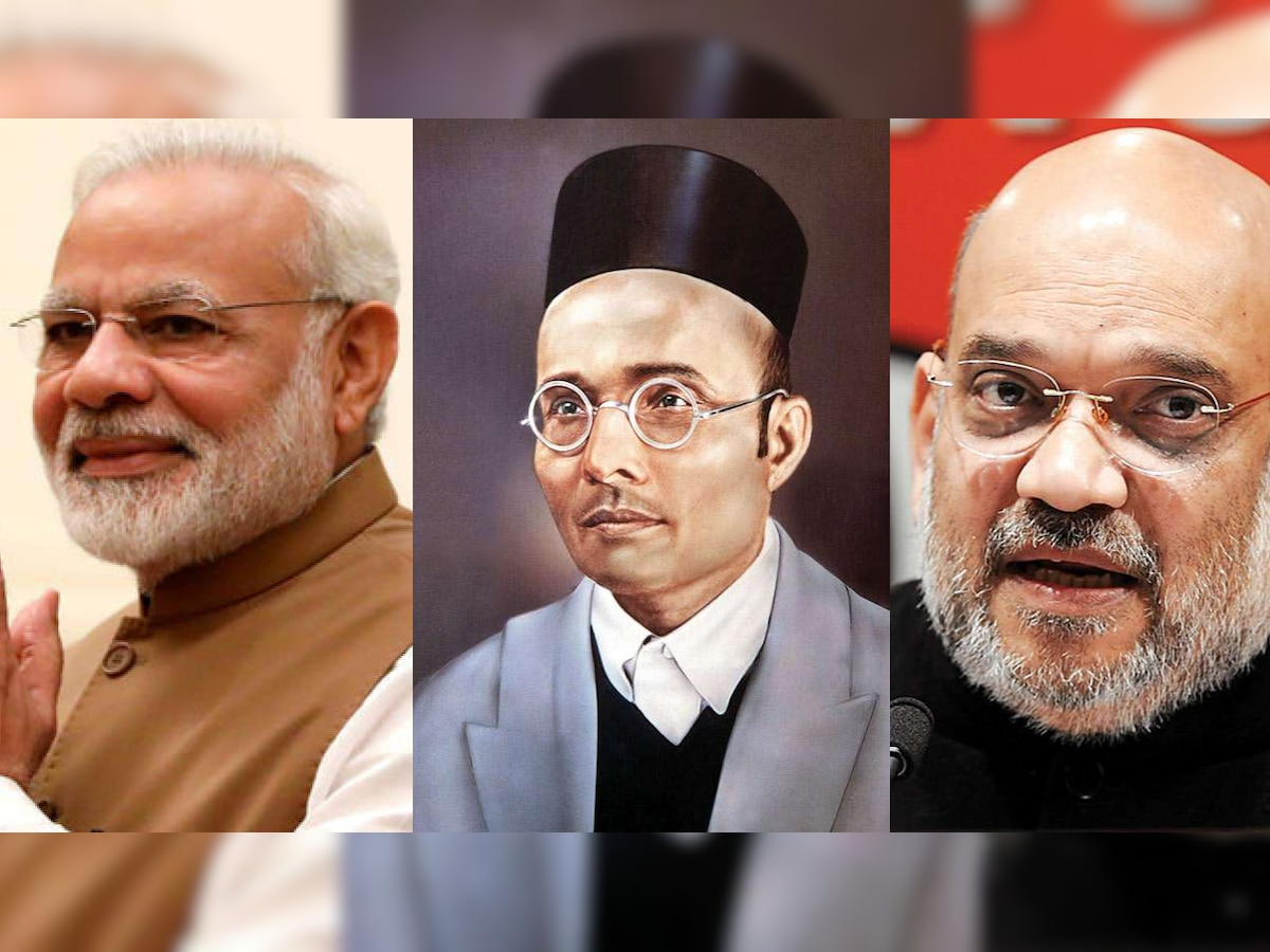 PM Narendra Modi, Amit Shah pay tribute to Vinayak Damodar Savarkar on his birth anniversary