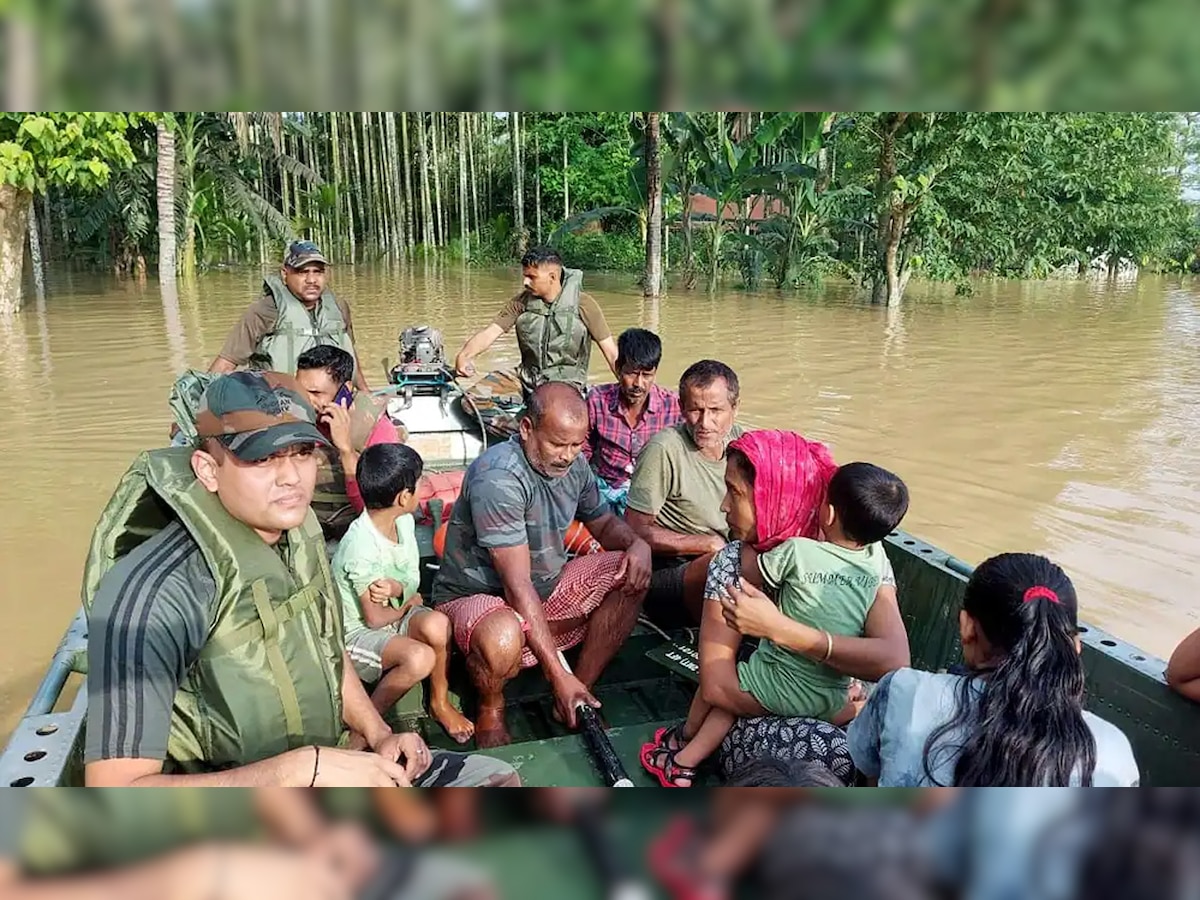 Assam floods: Situation improves with water level of rivers receding, 4.50 lakh remain affected