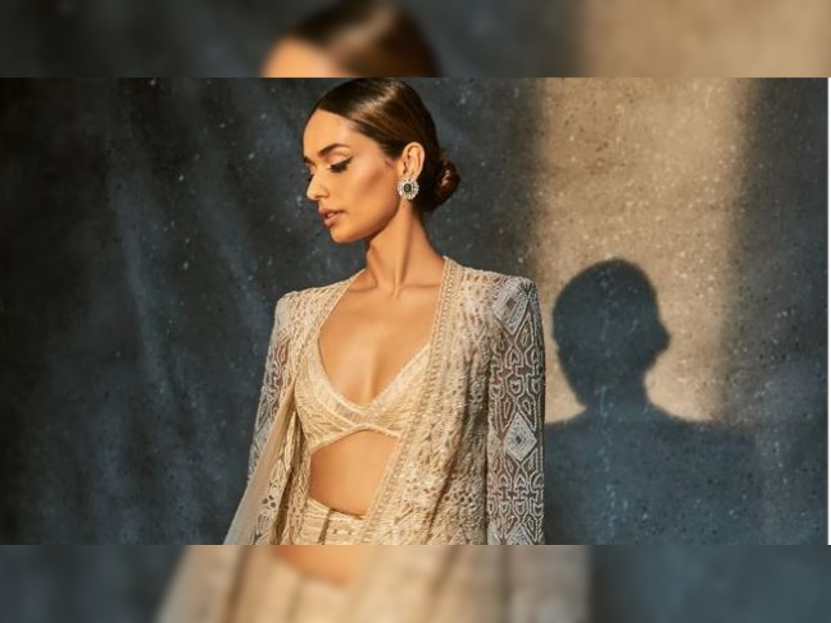 Samrat Prithviraj star Manushi Chhillar looks gorgeous in ivory sharara in her latest photoshoot