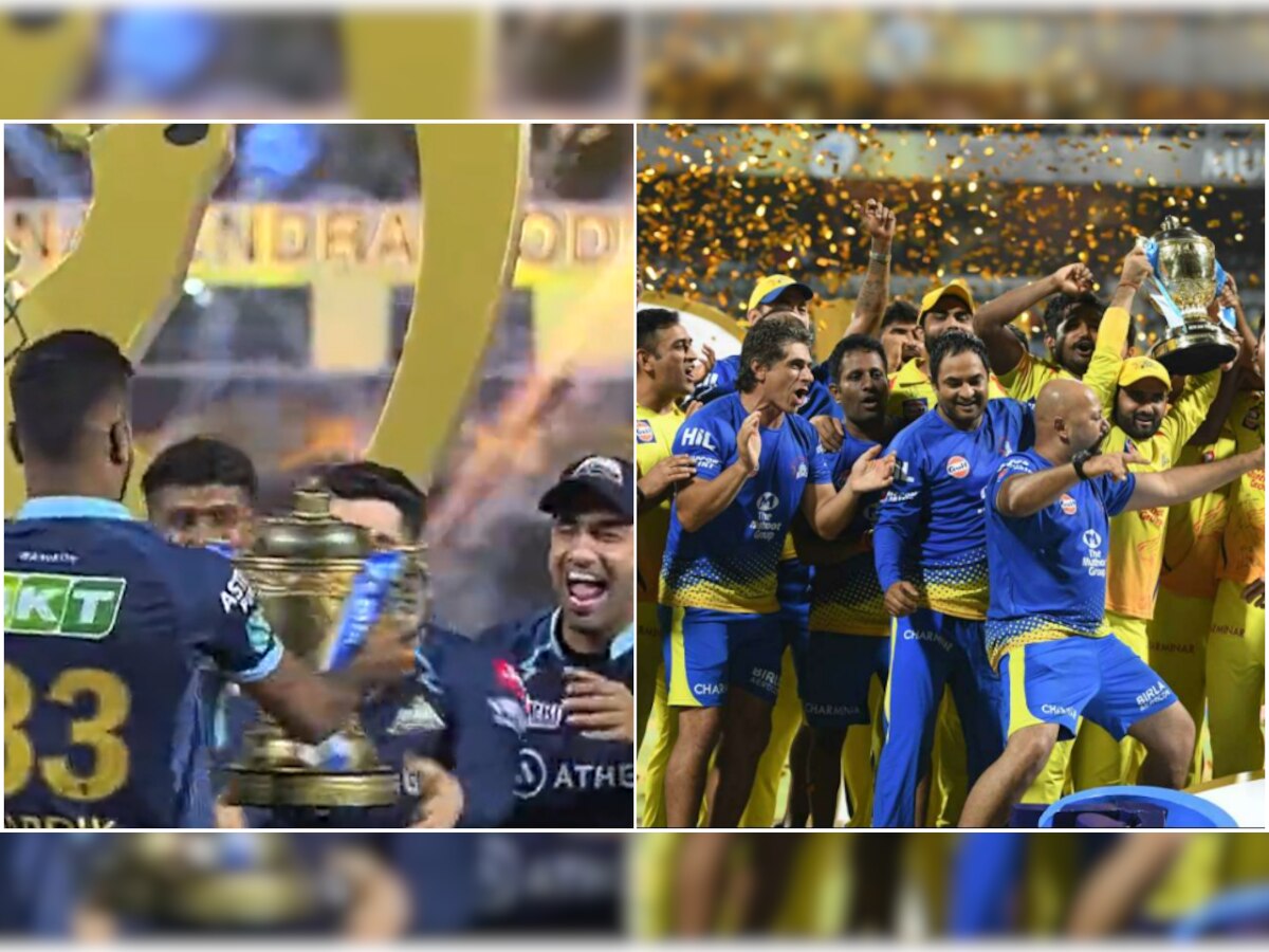 IPL 2022: Hardik Pandya emulates MS Dhoni, receives IPL trophy and hands it over to youngsters