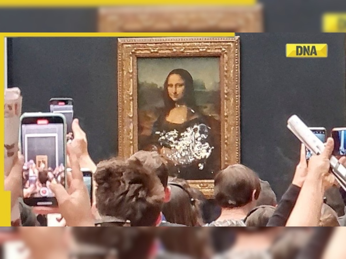 Mona Lisa vandalised: Video shows man posing as elderly woman smear cake at famous painting